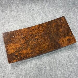 Handmade Burl Wood Sushi Platter Rectangular Serving Board 14.5x6.75"